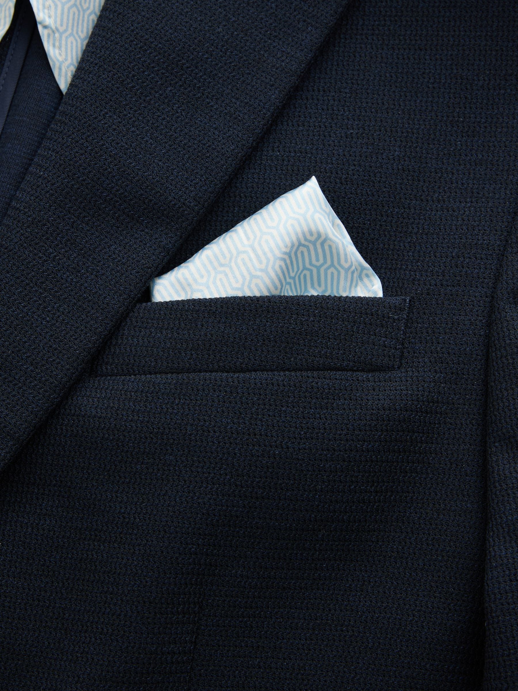 Donkerblauw - Motionflex Stretch Textured Jersey Blazer