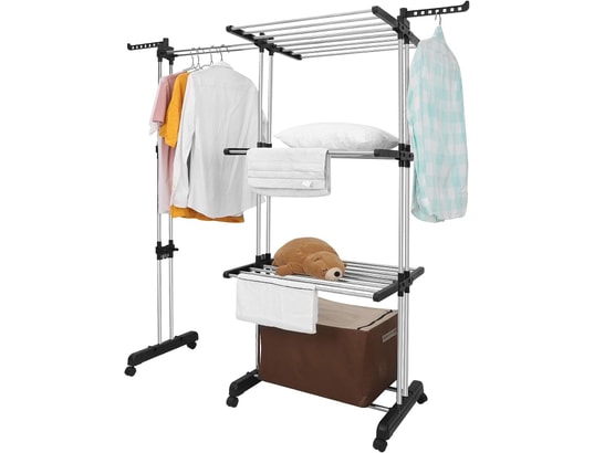 KOSMI - Séchoir à linge étendoir pliable et extensible avec grande c...