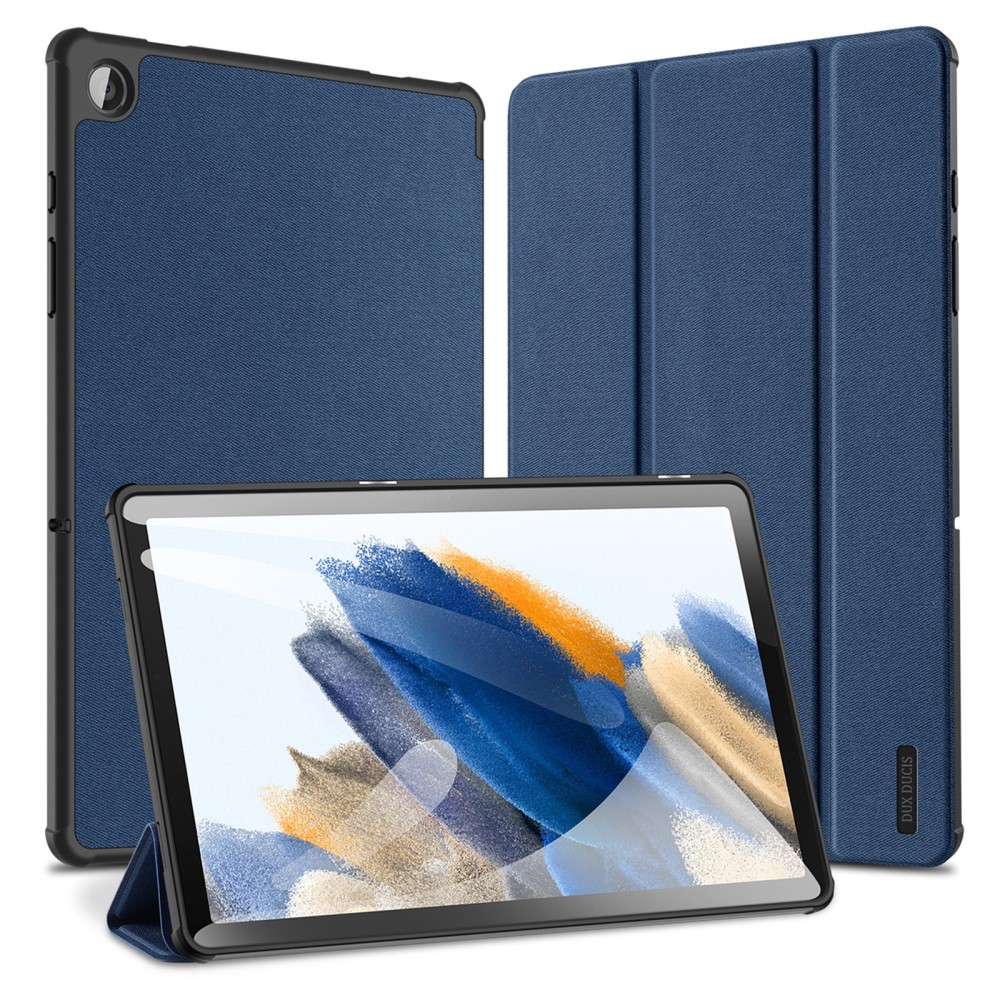 Samsung Galaxy Tab A9  Plus Tasche Smart Cover Hülle Stoff Design - Blau