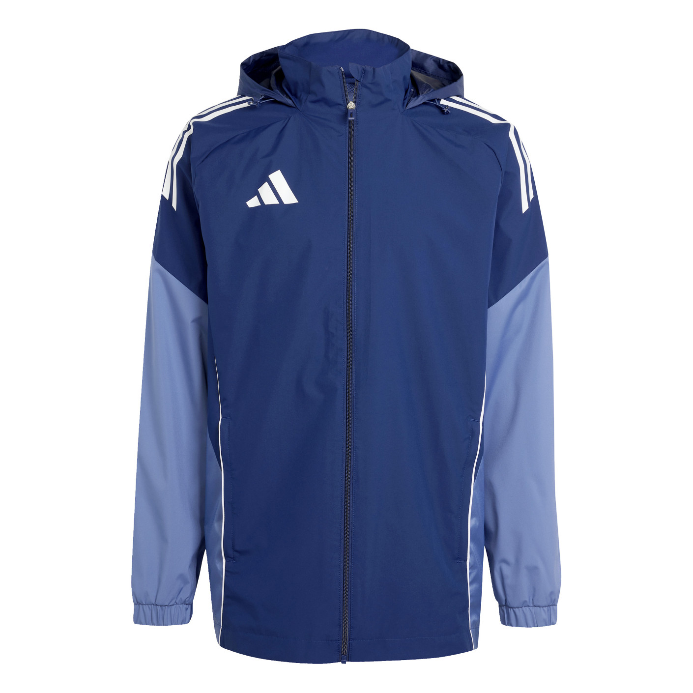 Adidas Tiro 25 Competition Allweather Jack Donkerblauw Lichtblauw