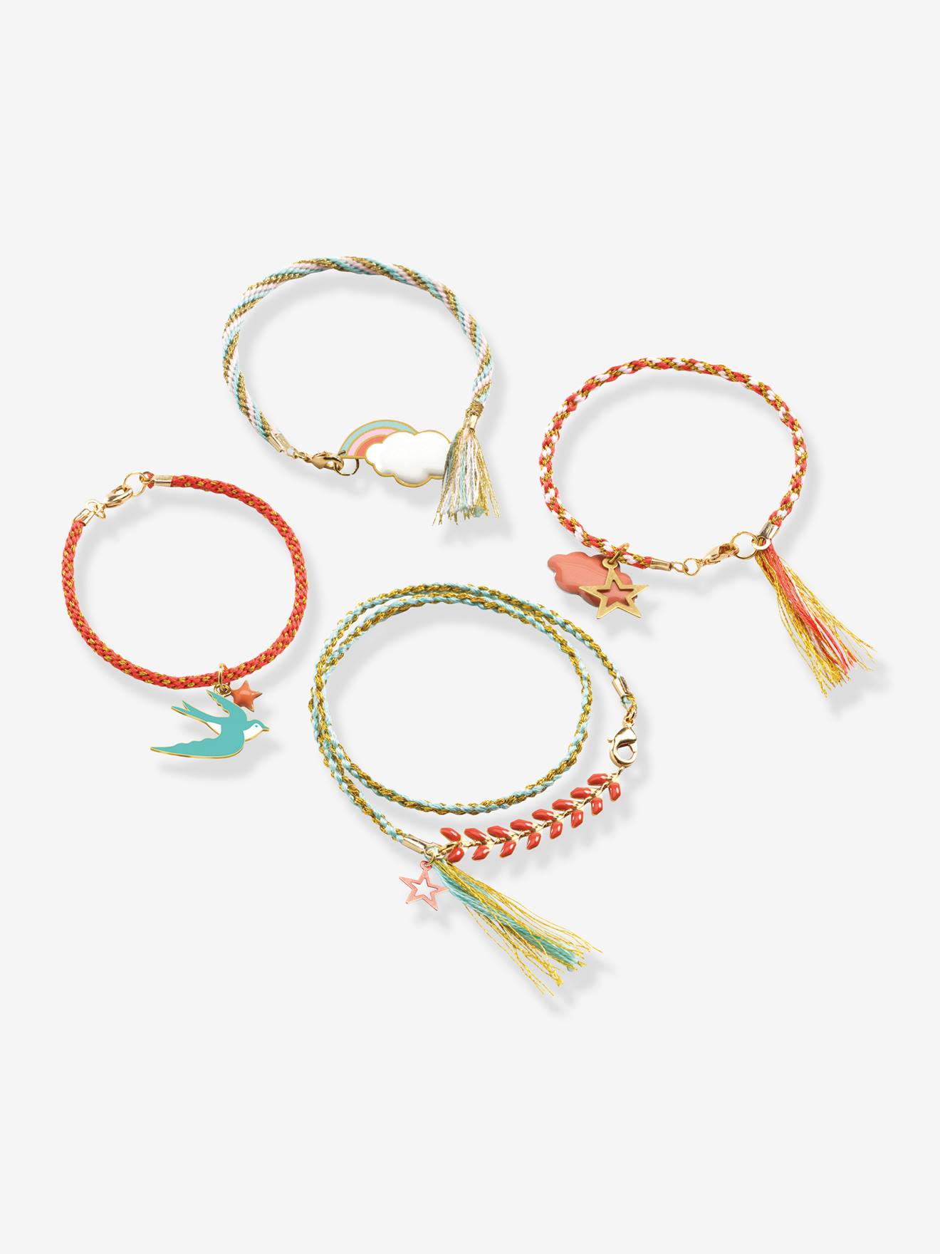 Contas de papel verde DJECO para pulseiras