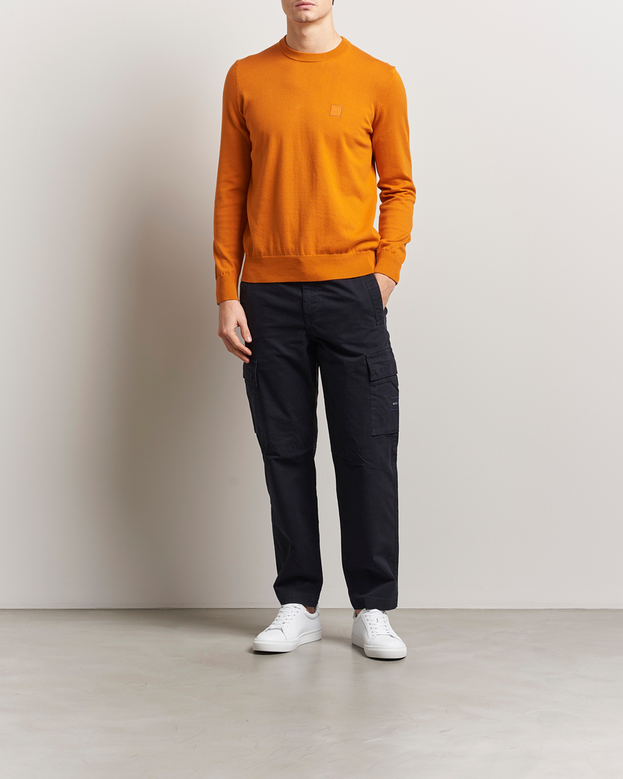 BOSS ORANGE Kanovano Knitted Sweater Open Orange