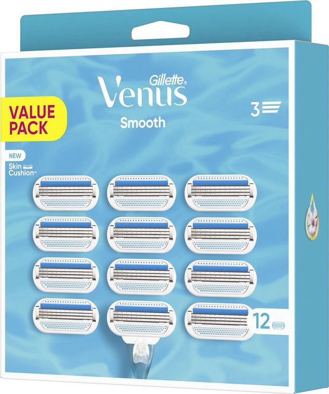 Gillette - Venus Scheermesjes - Smooth - 12 Navulmesjes