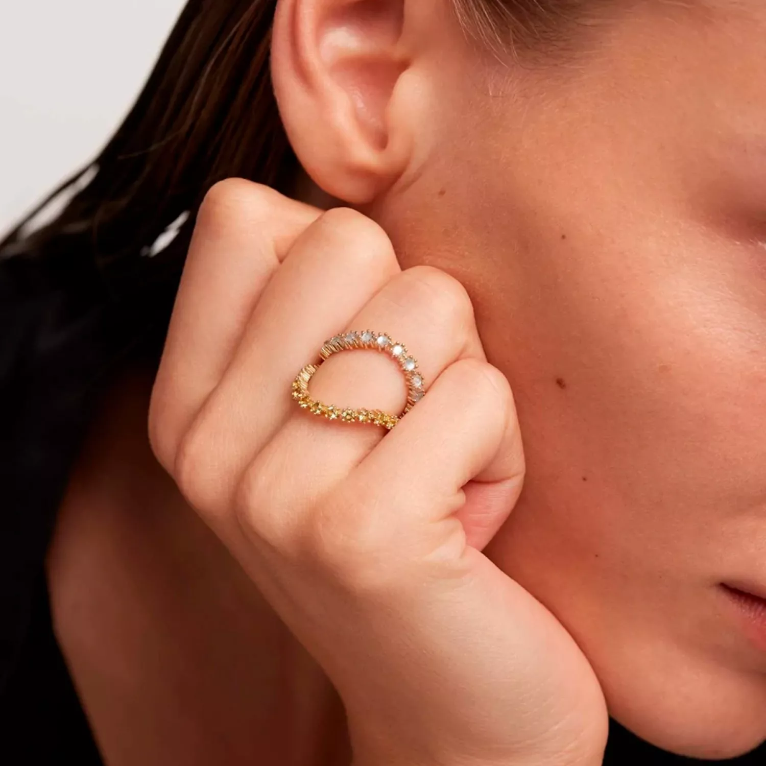 PDPAOLA Karae Ring 18 kt. Forgyldt Sølv AN01-640