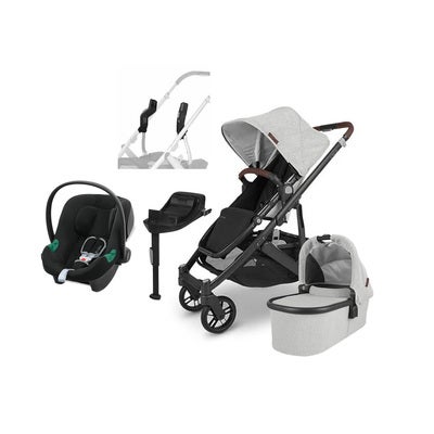 UPPAbaby CRUZ V2 Duovogn inkl. Cybex Aton B2 & Base, Anthony Grey