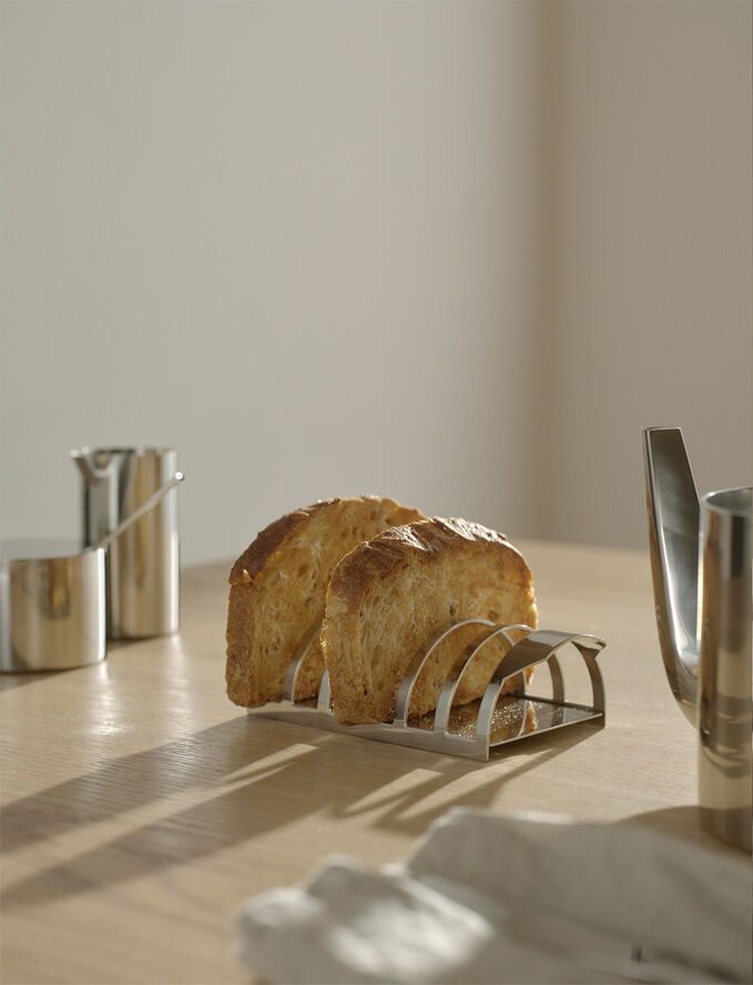 Stelton Arne Jacobsen toastholder L 15. 8 cm steel Steel
