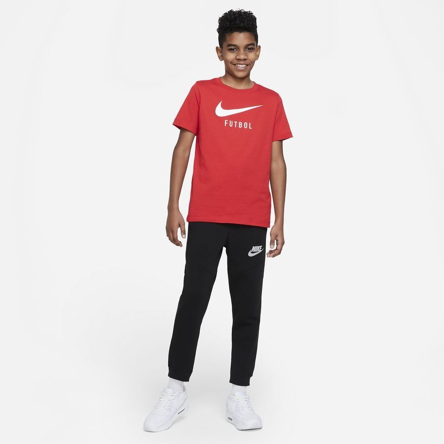 Nike T-Shirt NSW Swoosh - Rouge/Blanc Enfant