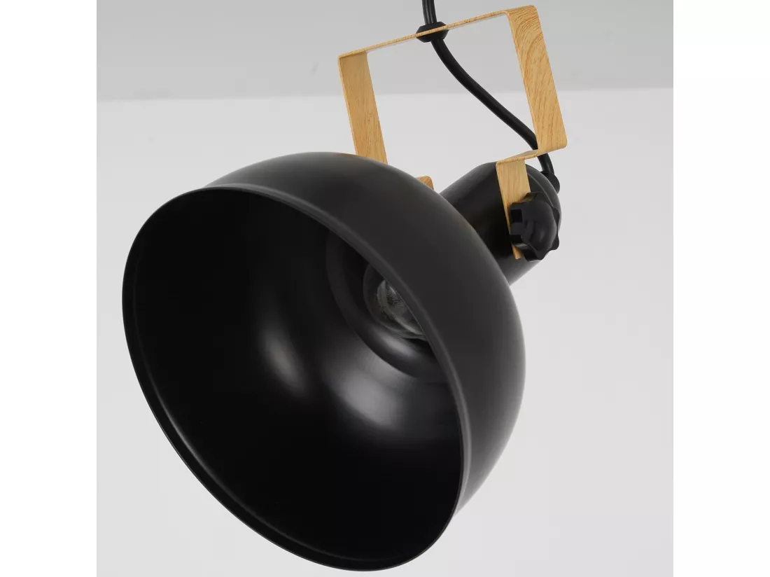 NETTLIFE Lampe à Suspendre Vintage 1 flamme Noir Rétro Industrielle Douille E27 MAX.40W