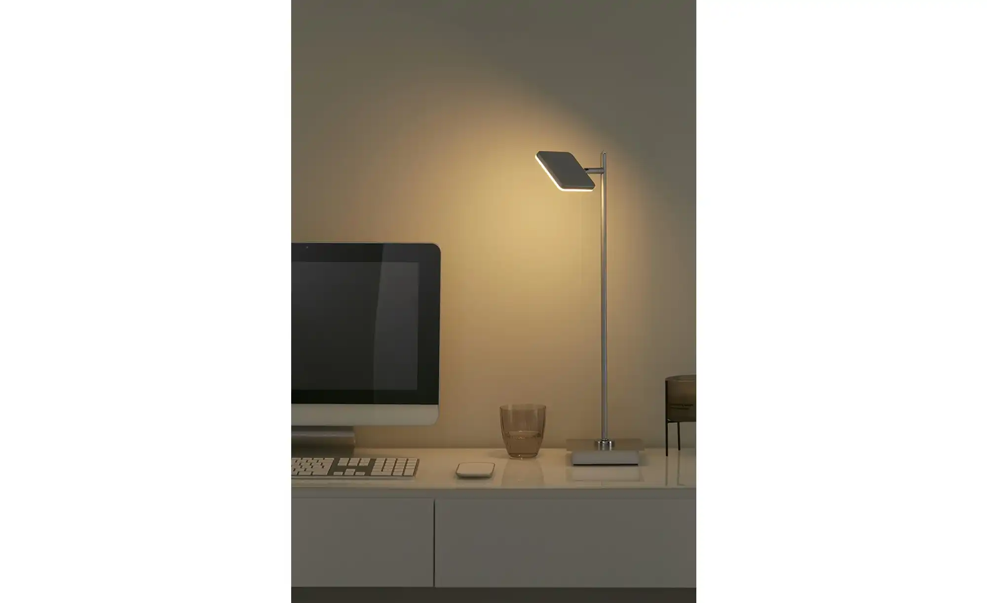 HELL-höllisch gutes Licht LED-Schreibtischeuchte, 1-flammig, silber
