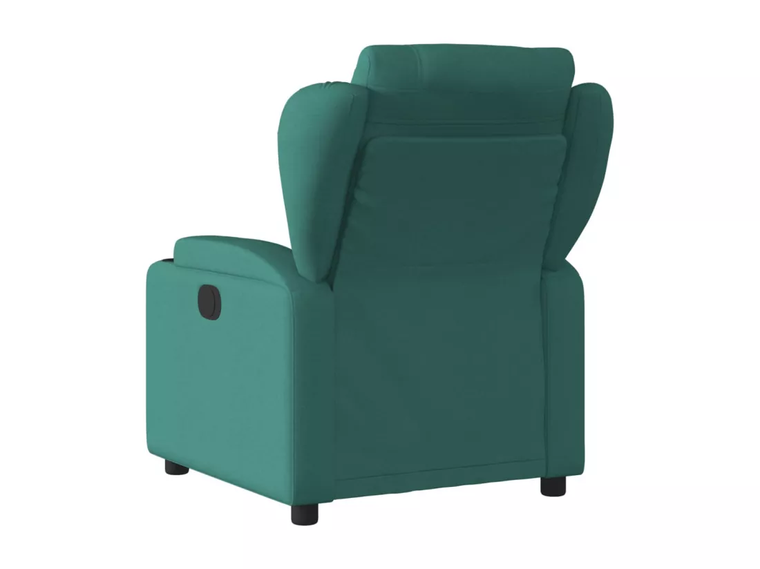 Fauteuil inclinable Vert foncé Tissu