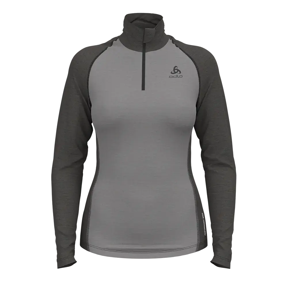Odlo Natural Perform PW 150 BL Turtle Thermoshirt Lange Mouwen Grijs Dames