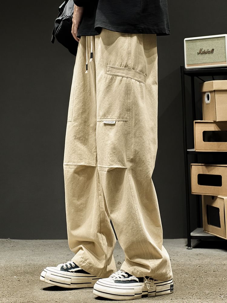 Redsinc - Mid Rise Plain Cargo Baggy Broek