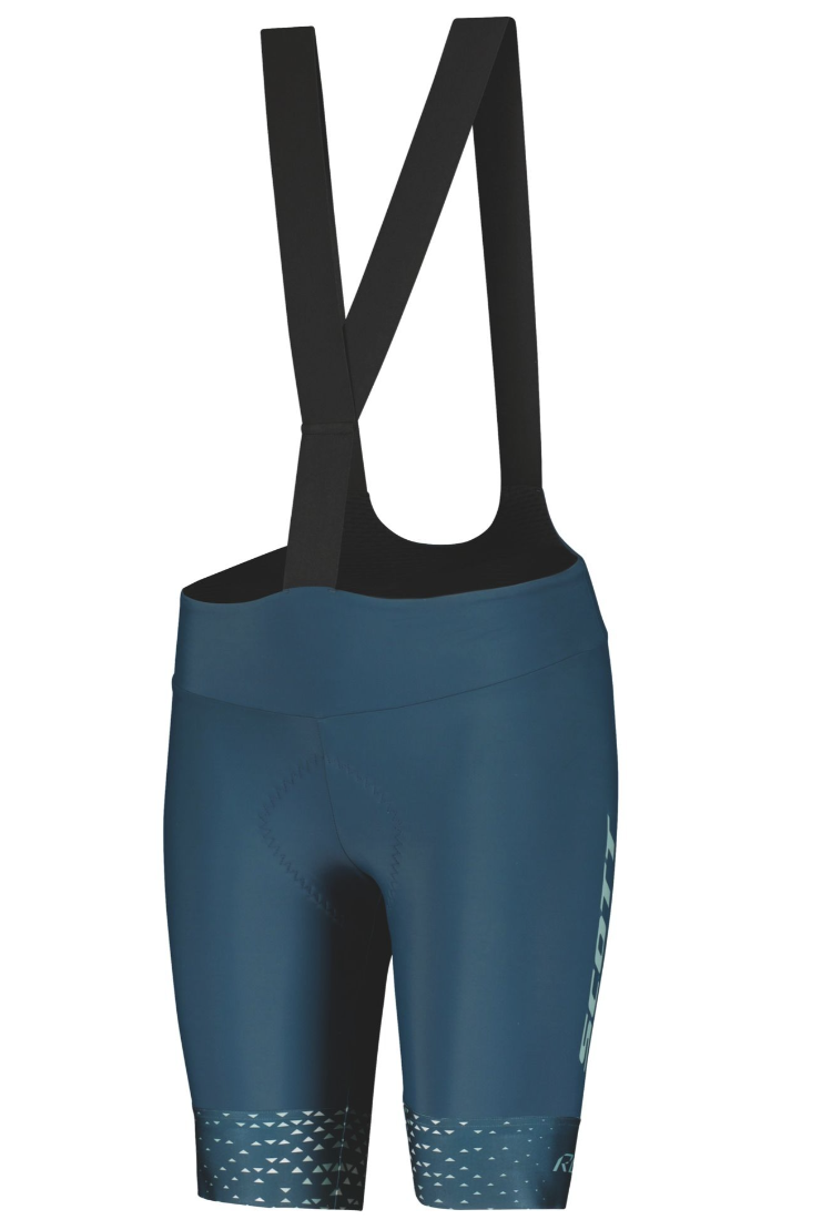 SCOTT RC Pro +++ bibshorts northern blue/northern mint green dame