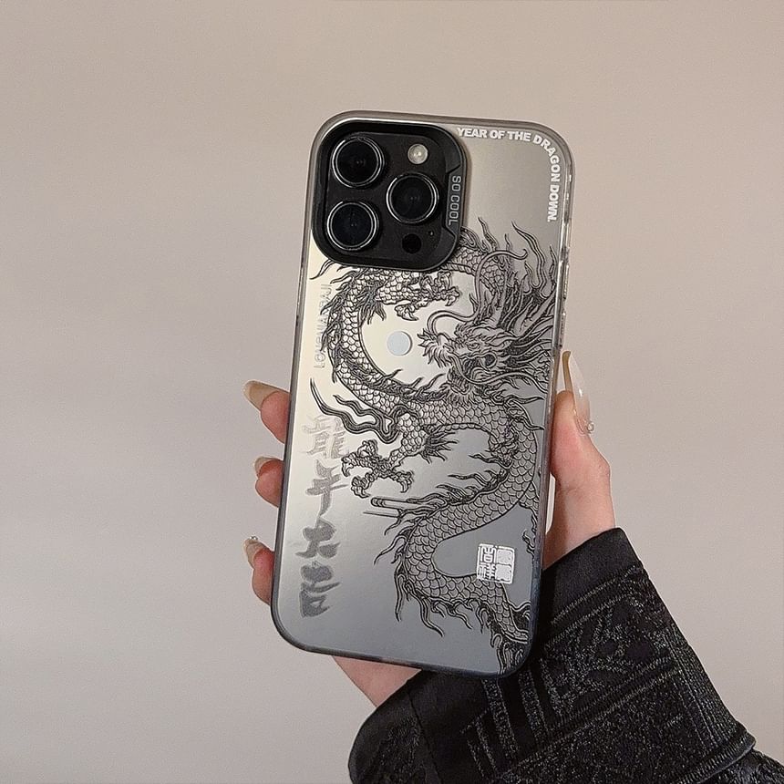 kloudkase - Drakentelefoonhoesje - iPhone 15 Pro Max / 15 Pro / 15 Plus / 15 / 14 Pro Max / 14 Pro / 14 Plus / 14 / 13 Pro Max / 13 Pro / 13 / 13 mini / 12 Pro Max / 12 Pro / 12 / 12 mini / 11 Pro Max / 11 Pro / 11