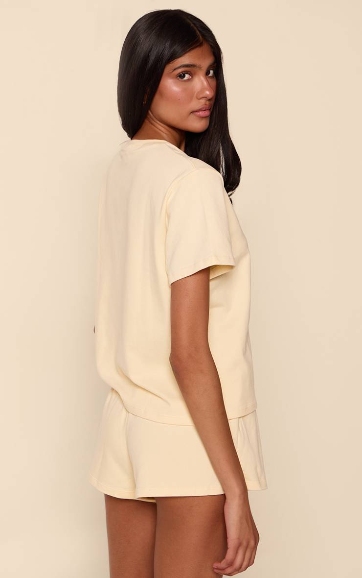 Butter Yellow Short Ample En Coton Doux