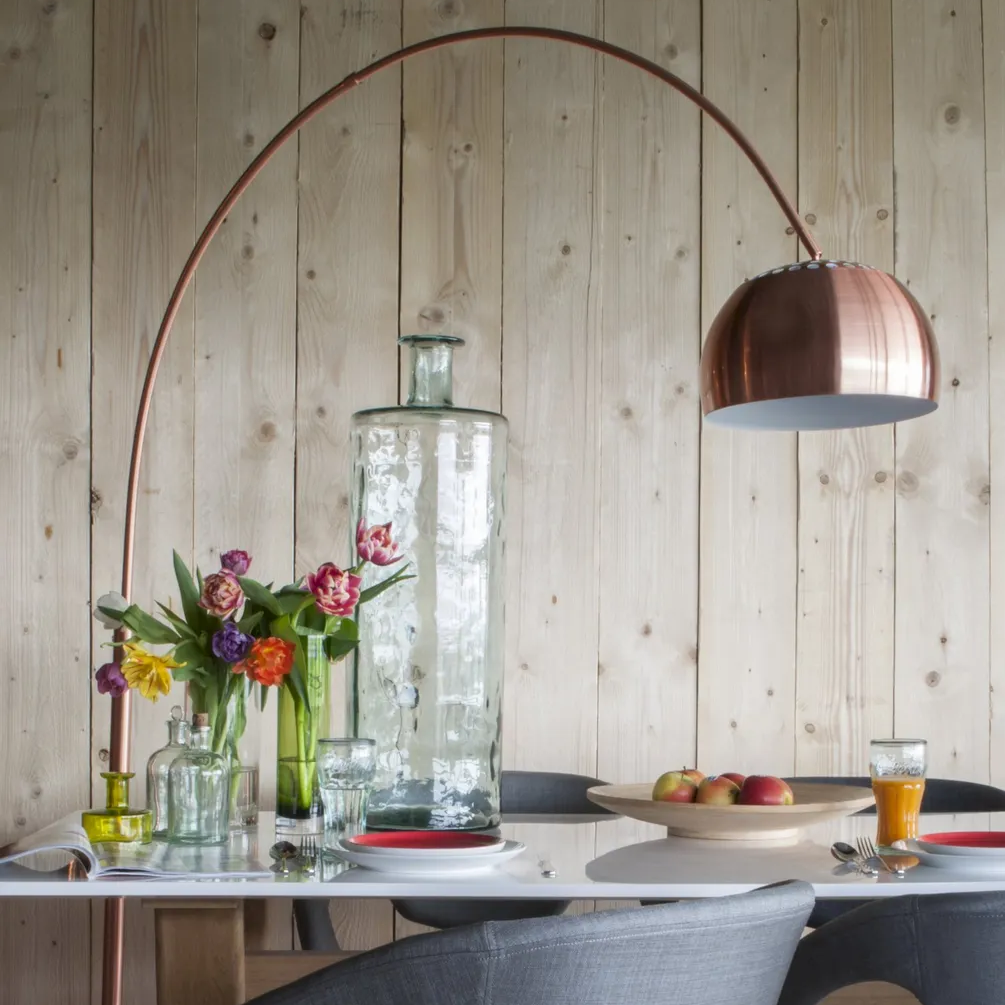 Zuiver Metal Bow Booglamp - Koper