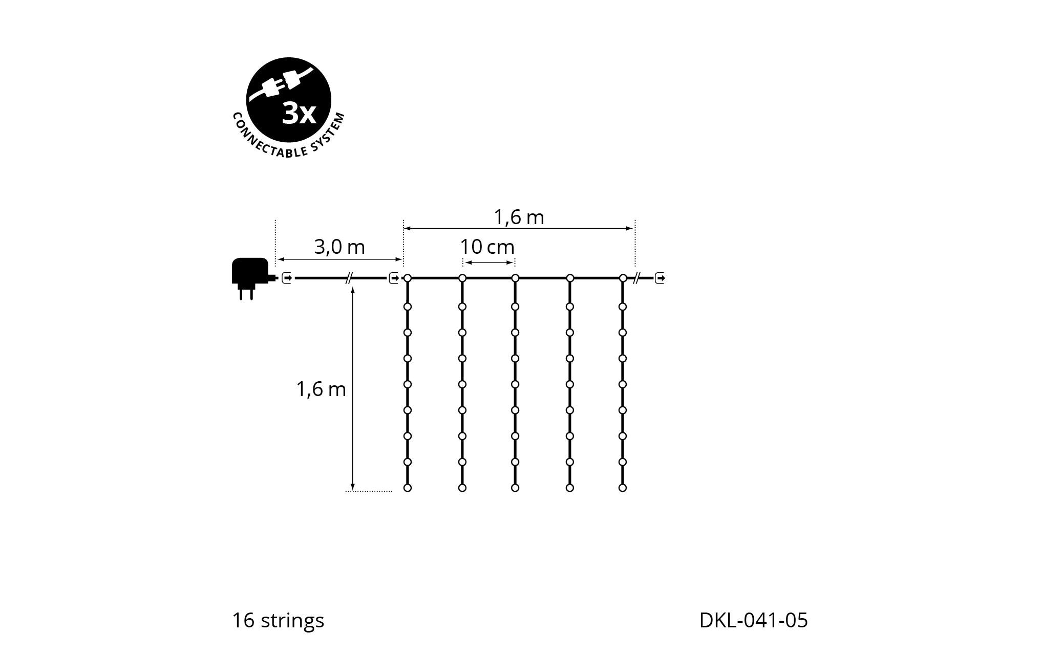 STT LED-Lichtervorhang »Lichtervorhang Angel Hair Curtain« 256 Stk.-flammig