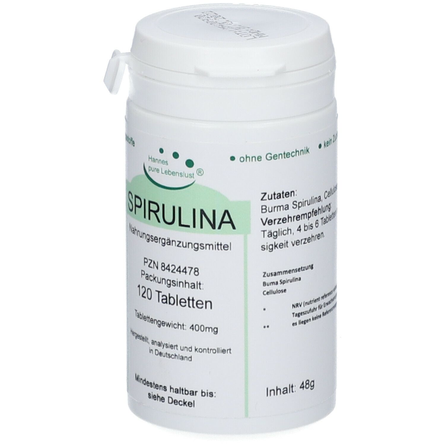 Hannes pure Lebenslust® SPIRULINA
