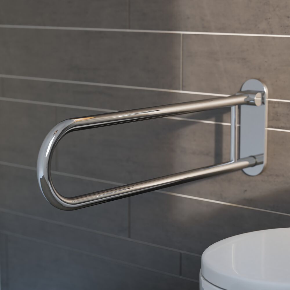 Geesa Comfort & Safety toiletbeugel opklapbaar chroom