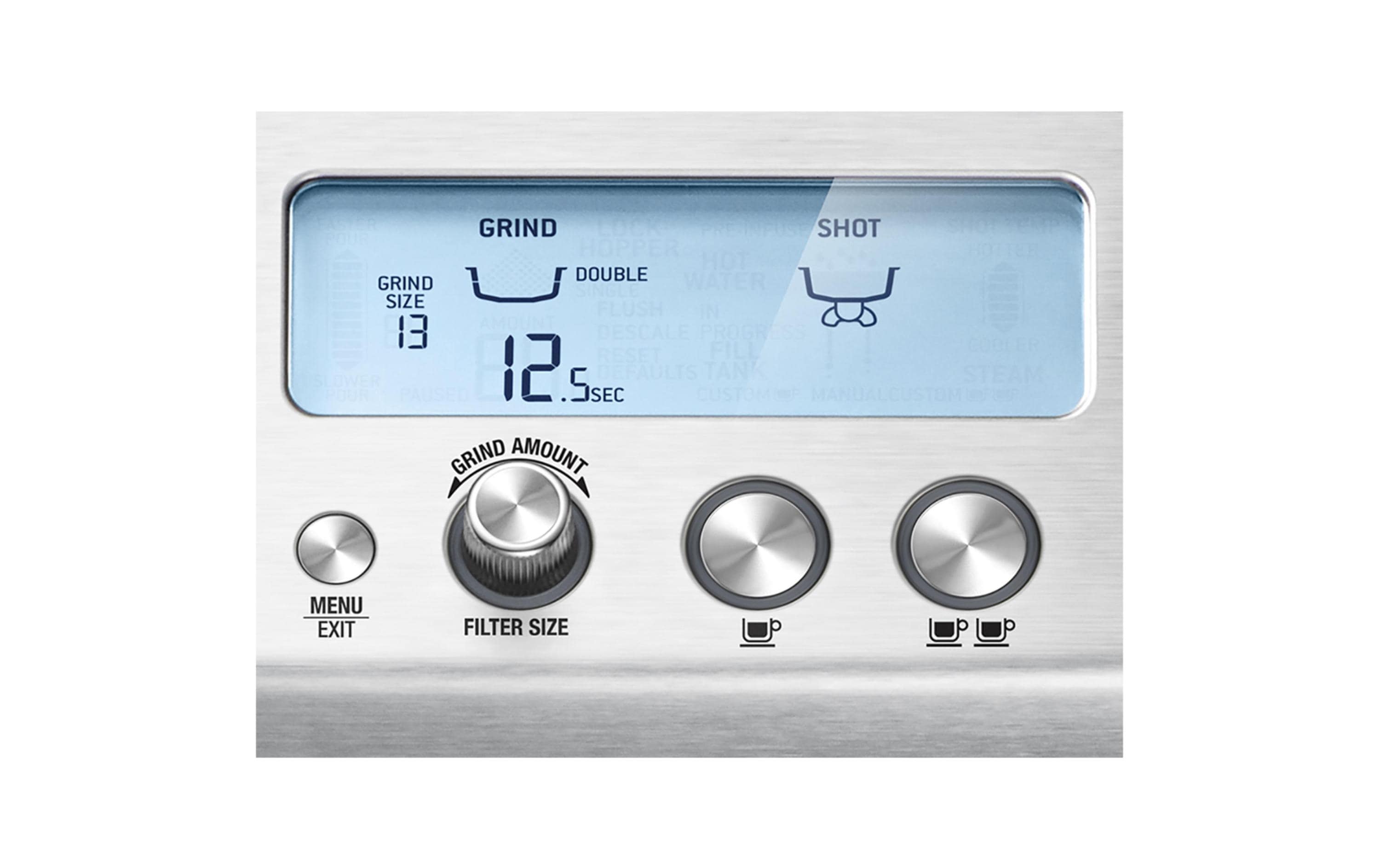 Siebträgermaschine Barista Pro Silber<br>Professionelle Espressomaschine, silbern