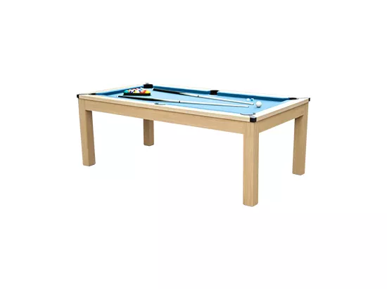 Table transformable - Billard & Ping-pong BALTHAZAR - 213*112*81.5cm - Bleu