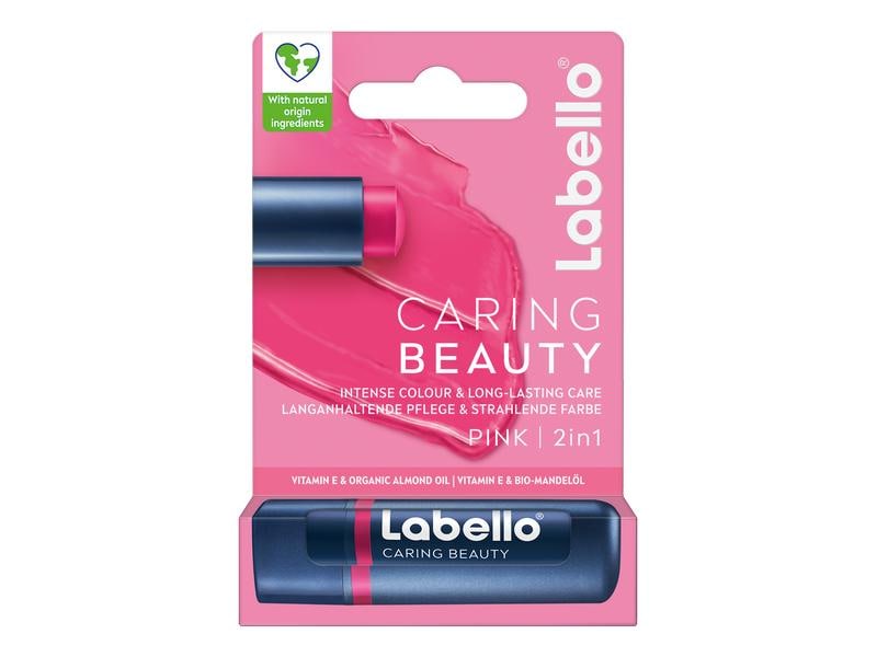LABELLO Lippenpflege Caring Beauty Pink 4.8 g Lippenpomade mit strahlenden Farbpigmenten für ein strahlendes Lächeln
