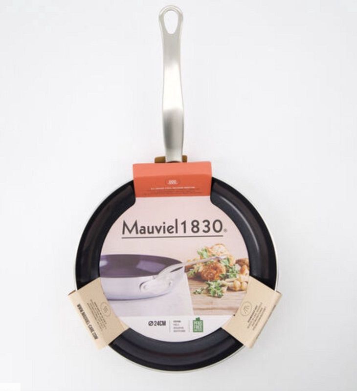 Mauviel1830 - Roestvrijstalen Braadpan - 28 cm - Geschikt voor Alle Warmtebronnen