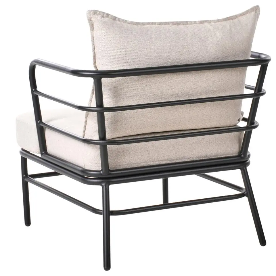 PONZONE - Loungeset 5-zits - Lichtbeige - Aluminium