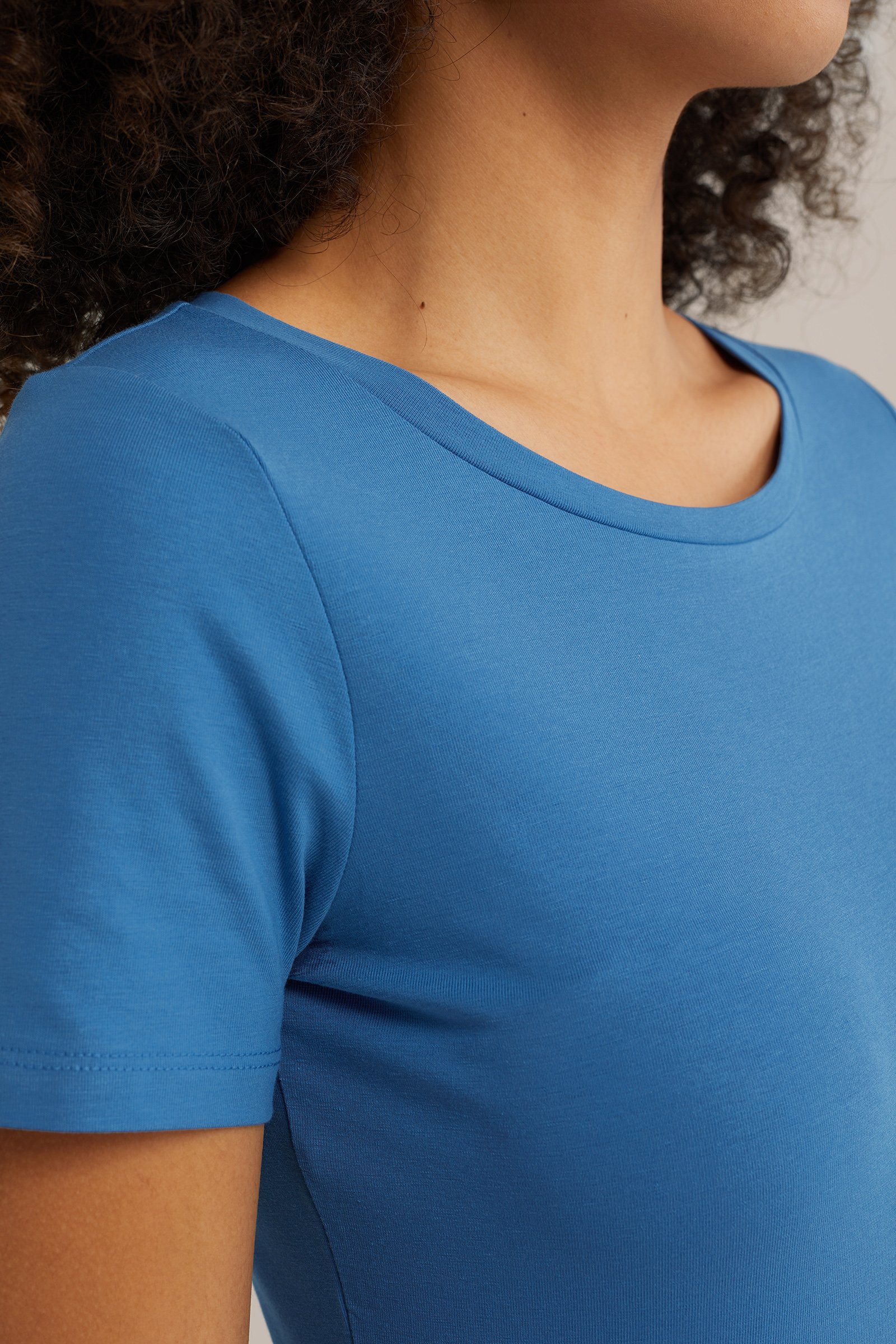 T-shirt WE Fashion Lichtblauw