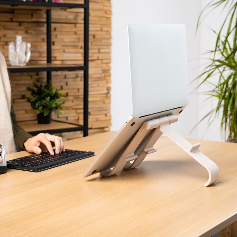 R-Go Tools Support ordinateur et tablette R-Go Treepod, ergonomique et modulaire, réglable, biosourcé