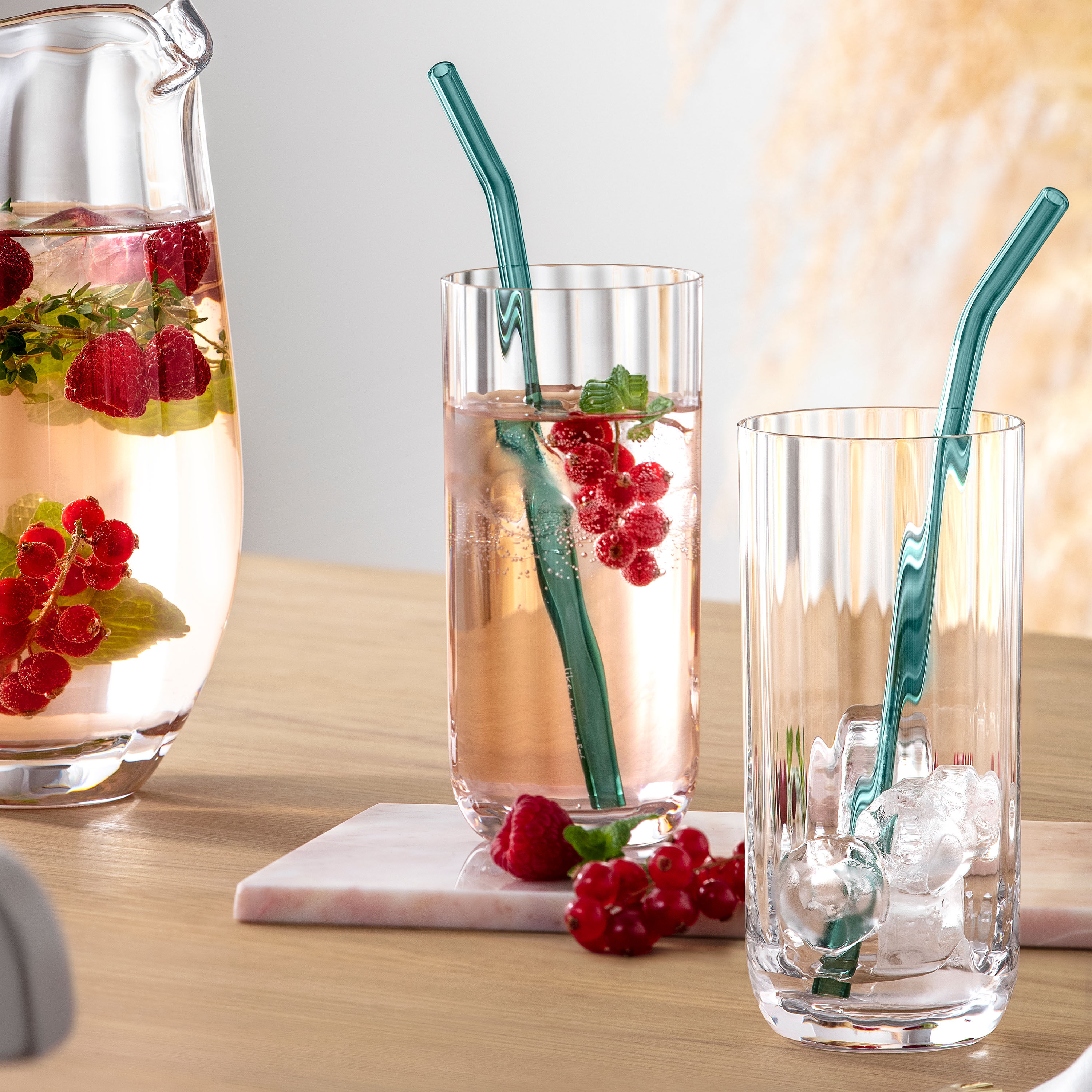 Rose Garden Highball glass Clear, 10.2 oz, crystal glass