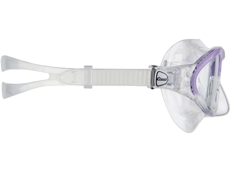 CRESSI Tauchmaske Moon Kinder Klar/Lila Schwimmbrille für Kinder