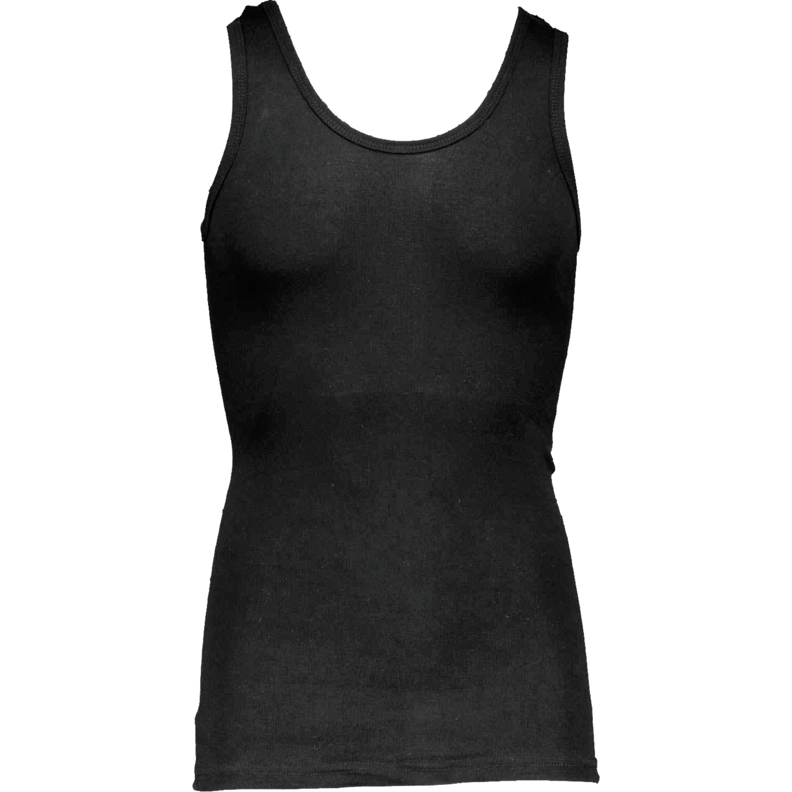 Adam Herren Bio-Unterhemd 2er Pack L, schwarz