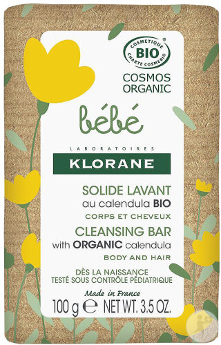 Klorane Bébé Bio Savon Solide Lavant Au Calendula Bio 100g