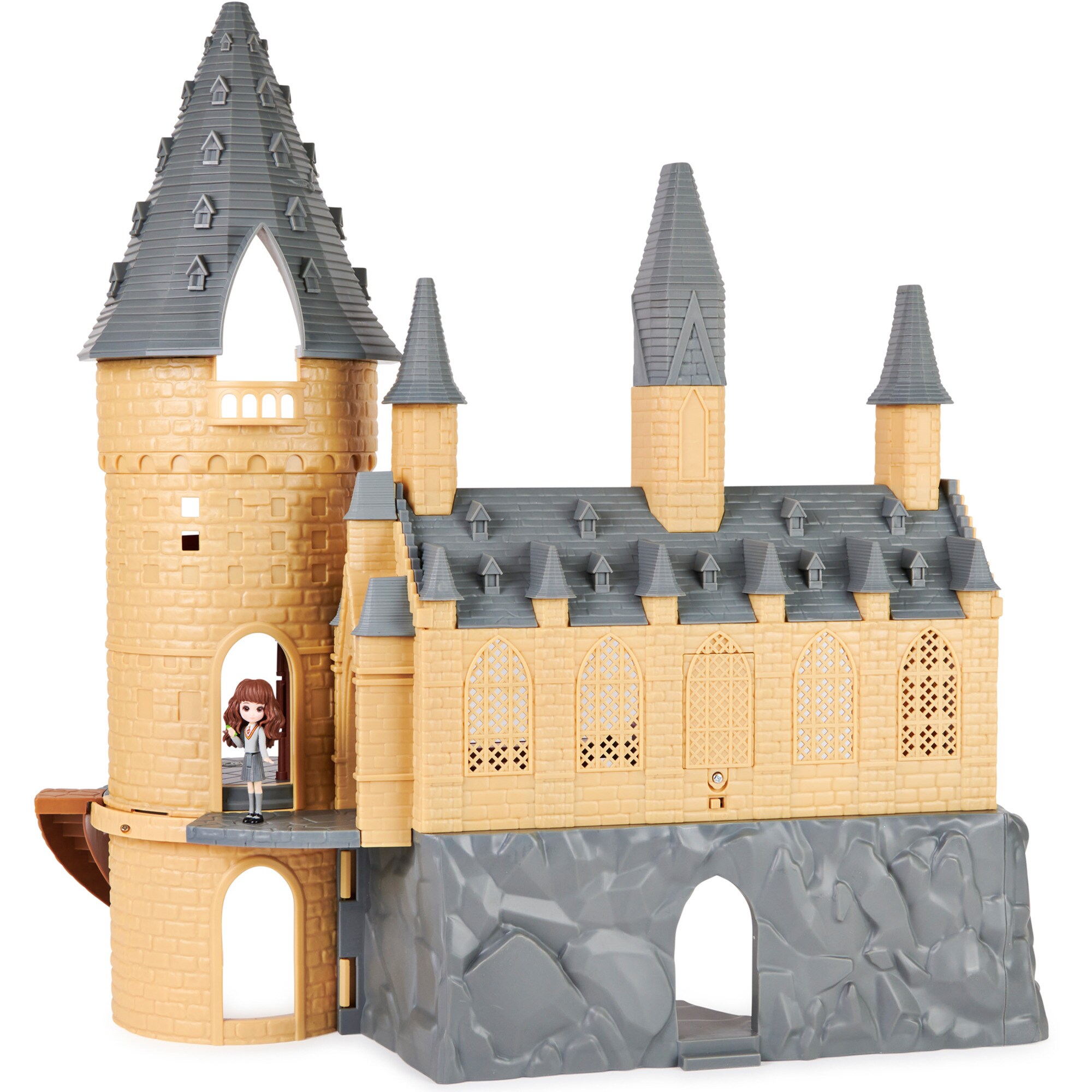 Spin Master Spielfigur Wizarding World Harry Potter - Hogwarts Schloss Spielset mit Licht und Sound