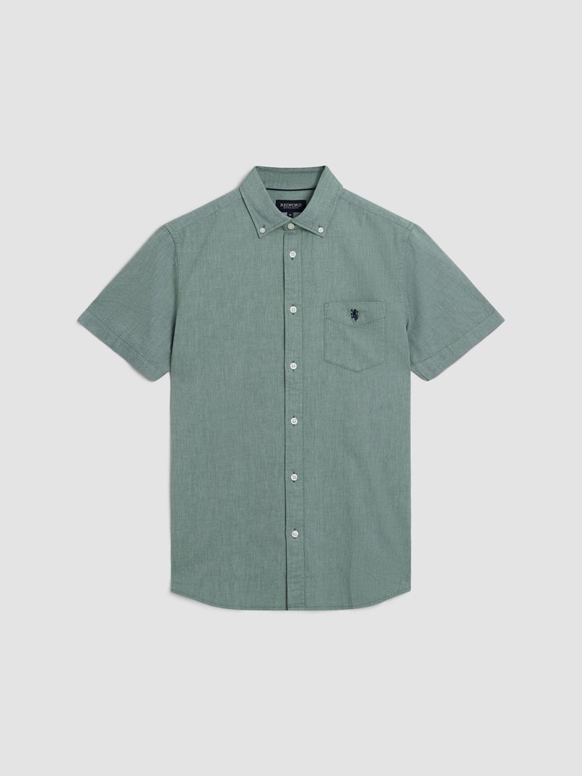 Somerset korterm oxfordskjorte Sagebrush Green