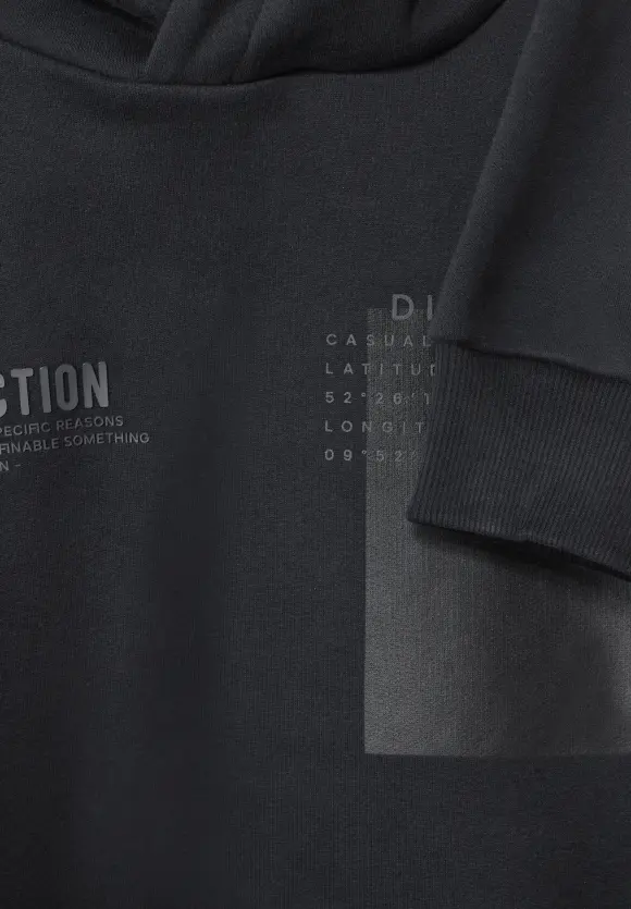 Kapuzen Sweatshirt - Black