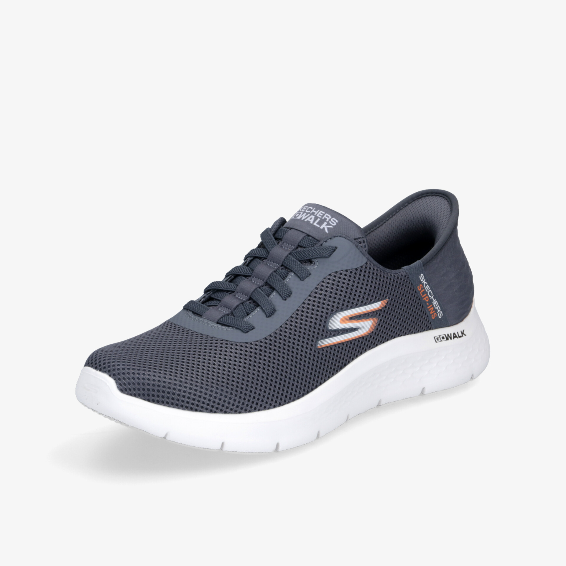SKECHERS GO WALK FLEX HANDS UP Herren Sneaker Low grau