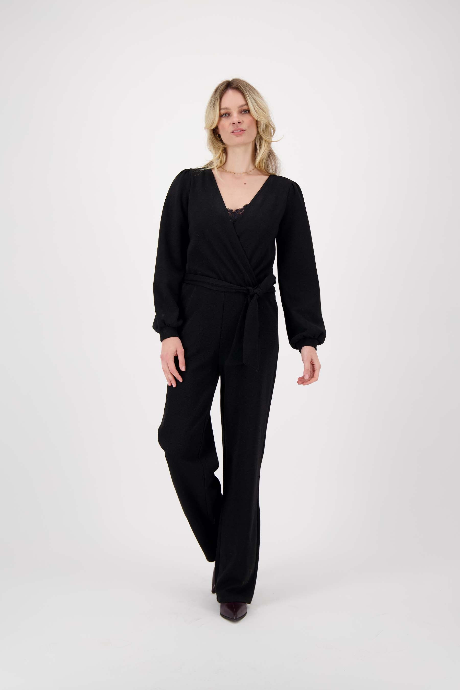 overslag jumpsuit met lurex