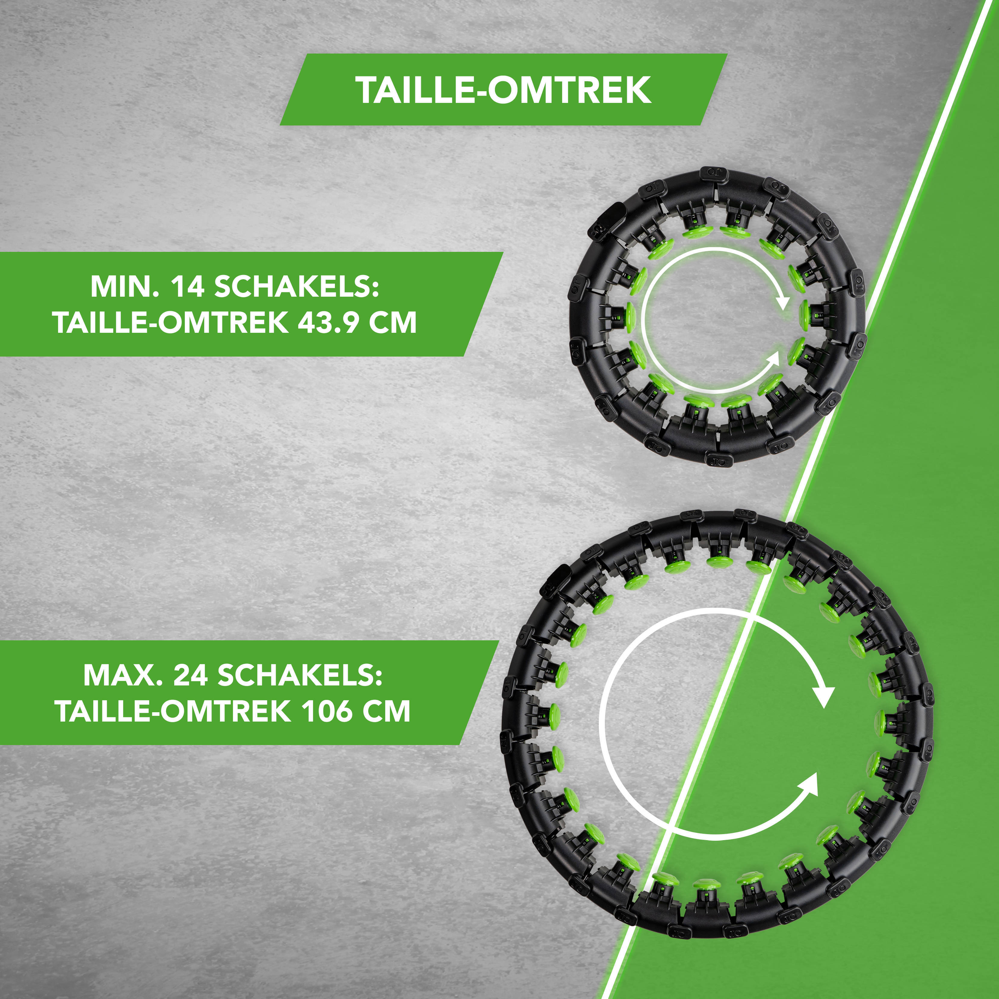 Tunturi verstelbare hoelahoep 1.3 kg