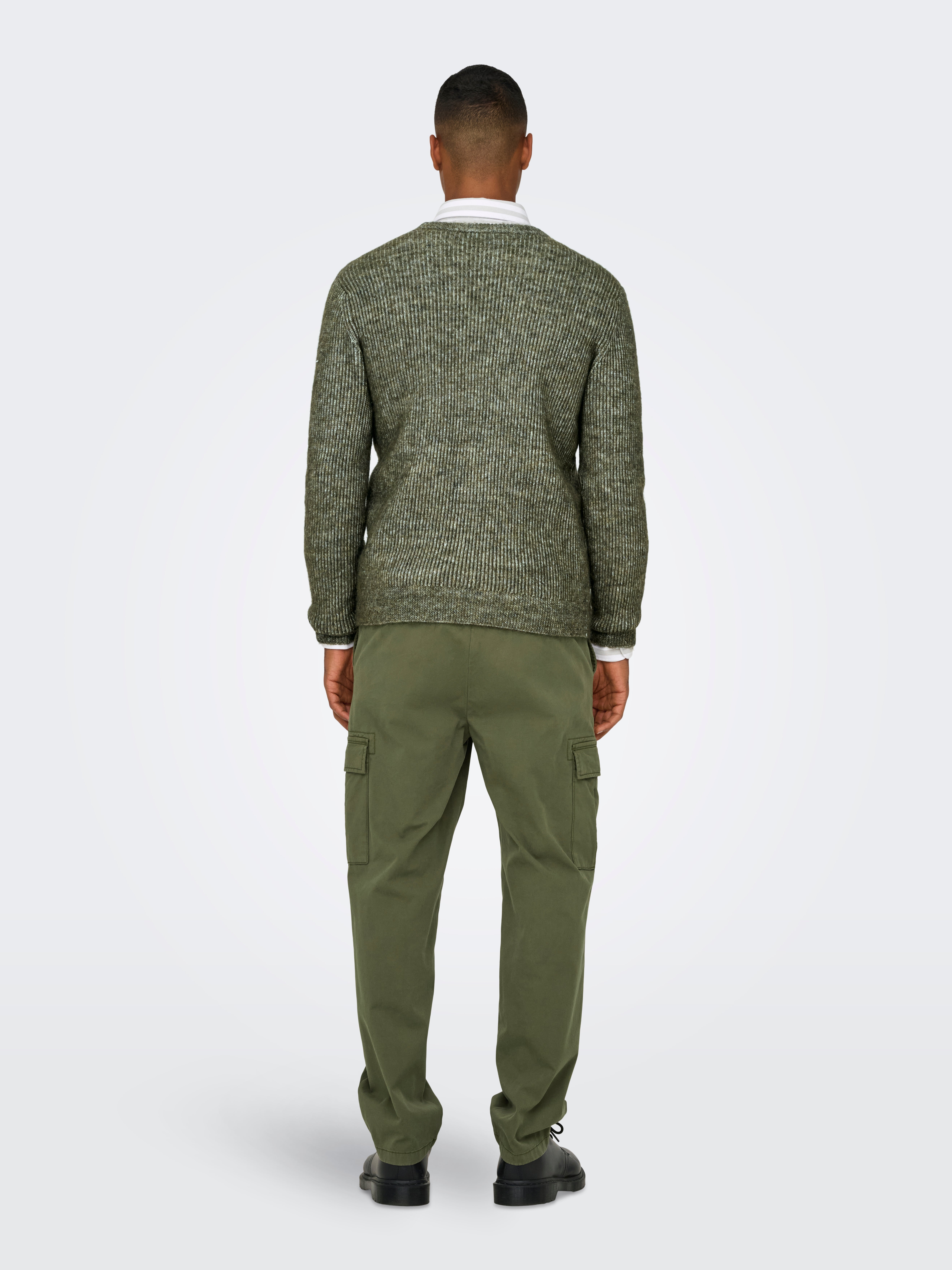 ONSSINUS Locker geschnitten Hose Olive Night