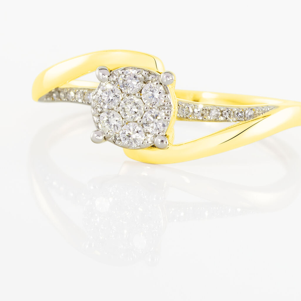 Bague Petunia Or Jaune Diamant