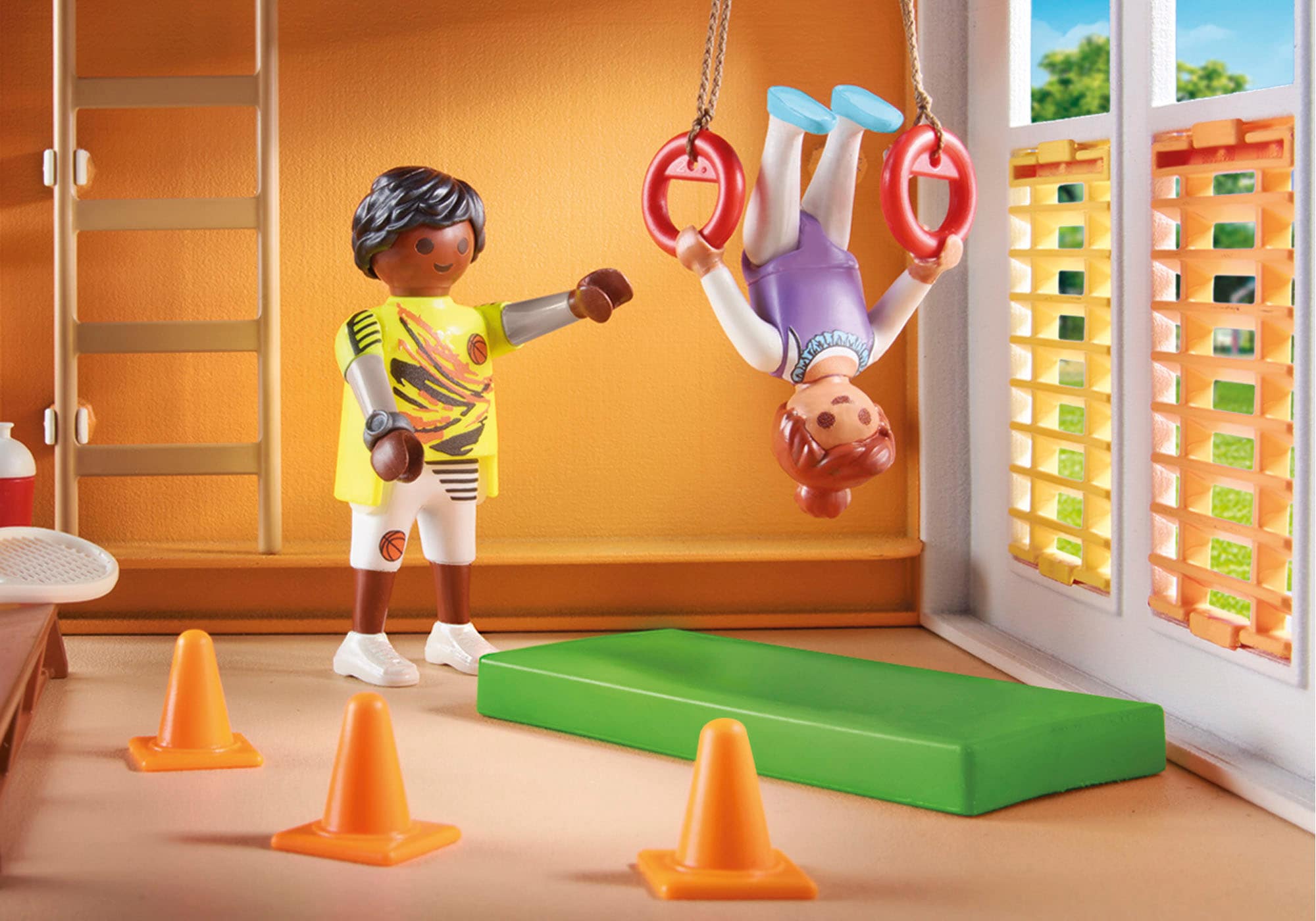 Playmobil® Konstruktions-Spielset »Anbau Turnhalle (71328), My City Life« Made in Germany