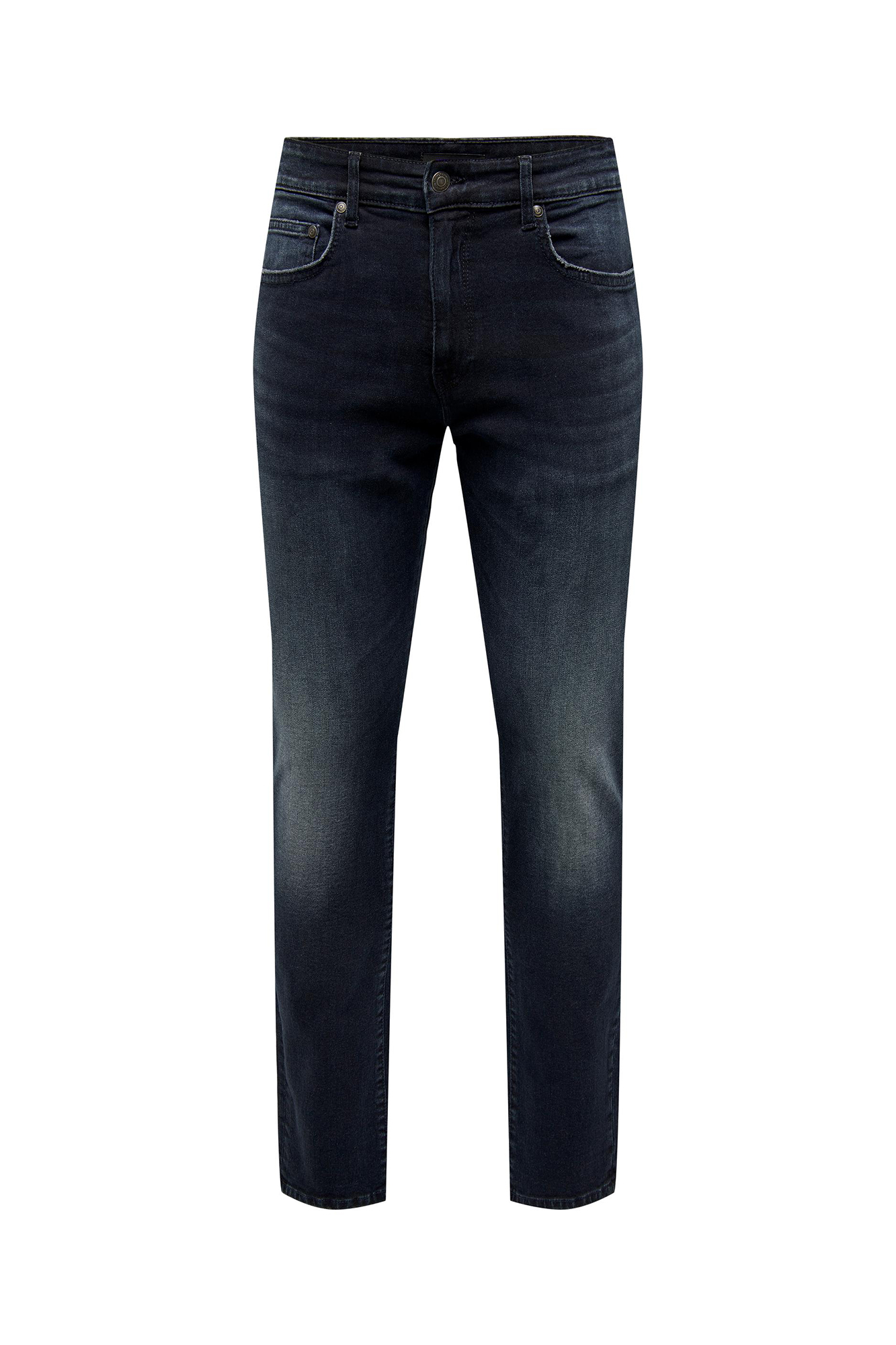 calça jeans de corte justo