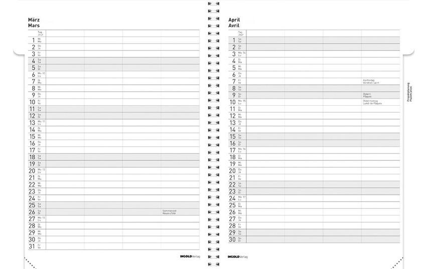 Tagesagenda Edition Spiral 2025/2026, GelbDas Spiral-Tagebuch für Lehrerinnen und Lehrer, mit Datum und Verzeichnis