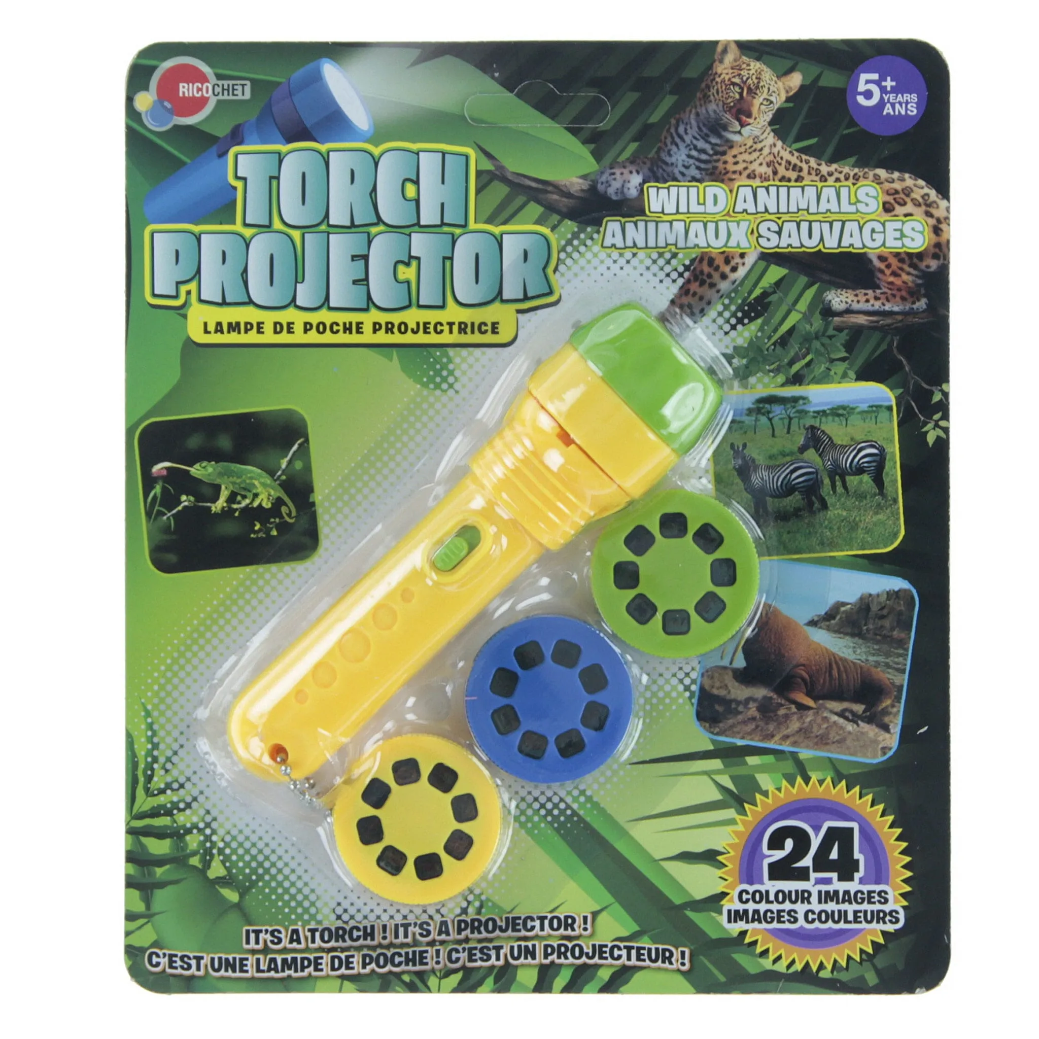 Clément - Maison Lampe de Poche Projecteur - Animaux Sauvages