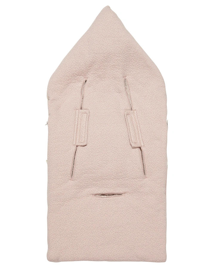 Baby Fußsack RIGA TEDDY (45x90) in grey pink