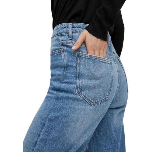 Vila - VIKELLY JAF HW STRAIGHT JEANS Azul