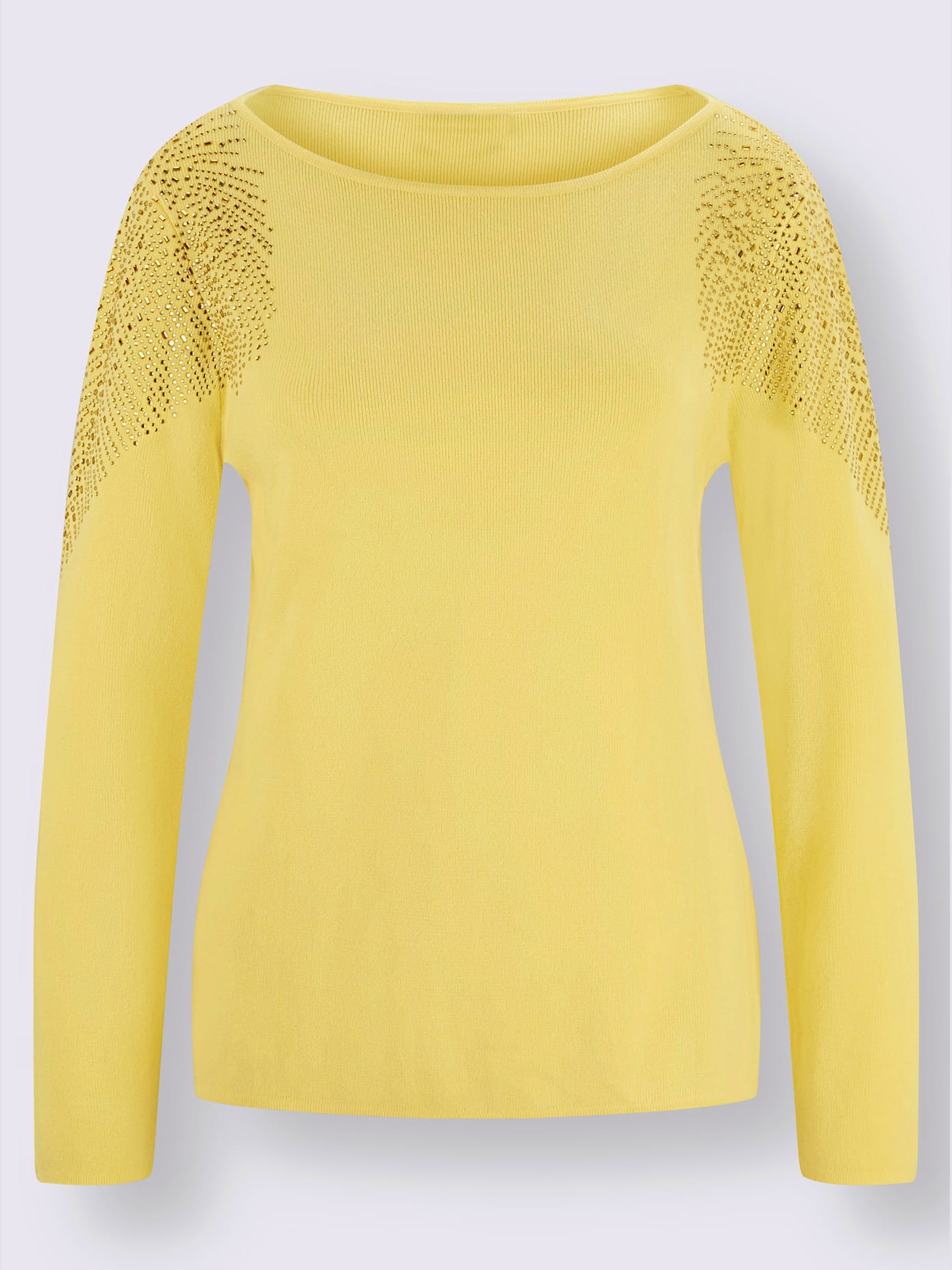 Pull à manches longues jolies pierres brillantes fantaisie