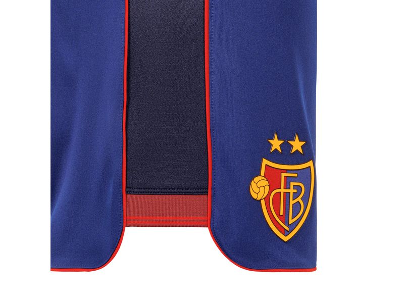 FC Basel Home Short Junior 25/26 140, Blau/Rot Heimshorts des FC Basel für die Saison 2025/26